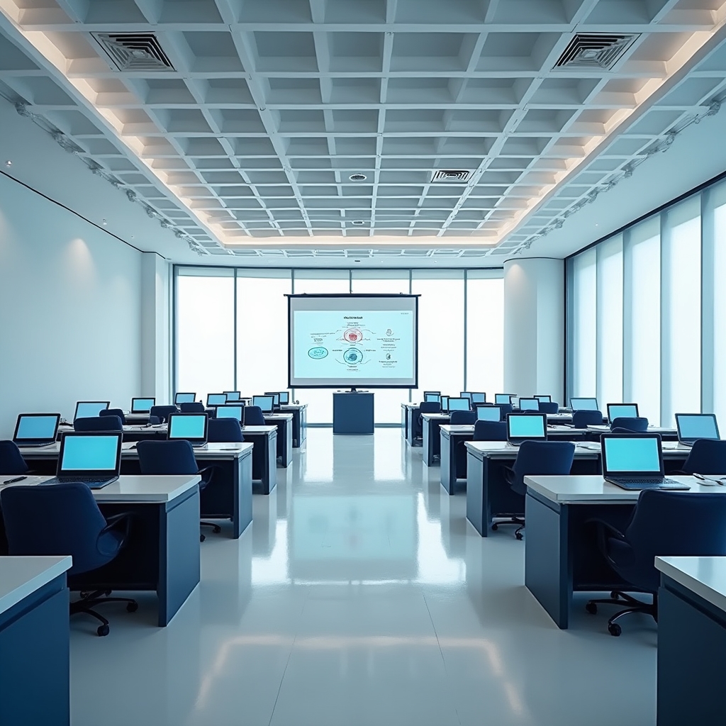 MetaTrack Digital training center interior in Kabankalan City with structured learning environment