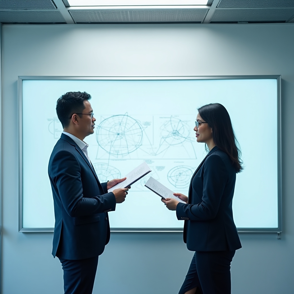 MetaTrack Digital training facilitators preparing structured career development session materials